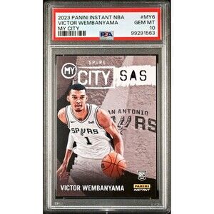 Victor Wembanyama 2023 Panini MyCity Rookie NBA #MY-6 Card PSA 10 Gem Mint